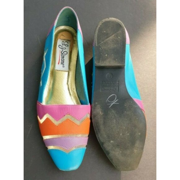 L J Simone Flat Shoes Morocco Vintage Size 8 - Picture 9 of 12
